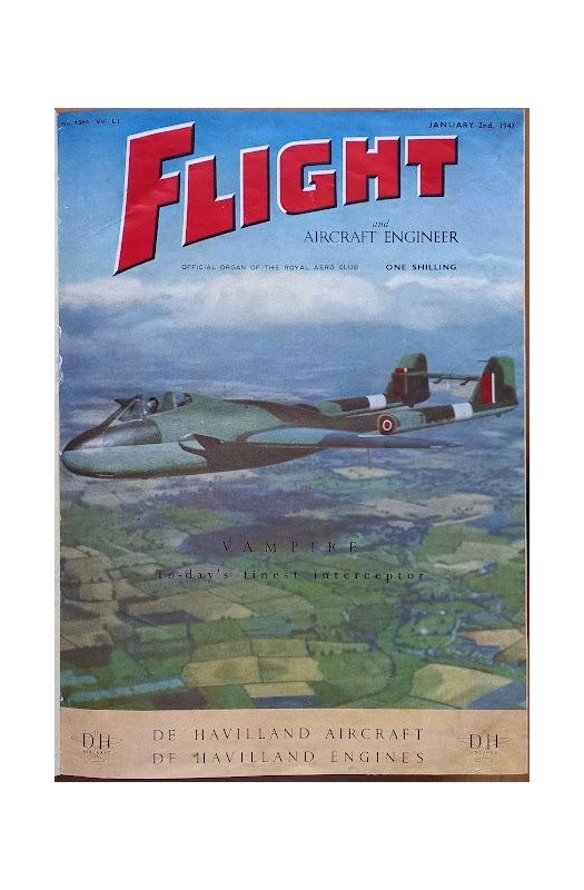 časopis o letectví FLIGHT 1947